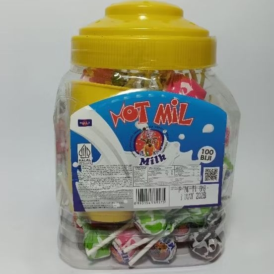 

HOT MIL SUSU PERMEN LOLLIPOP ISI 100pcs