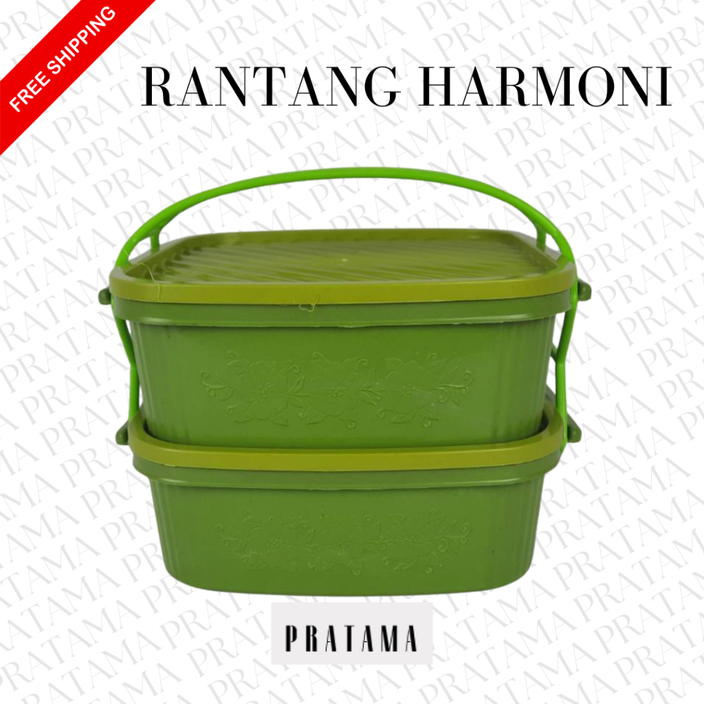 Rantang nasi / Rantang plastik / Kotak makan susun / Kotak makan / Rantang susun 2 / Rantang serbagu