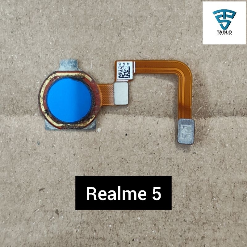 Sidik jari fingerprint Realme 5 original copotan hp