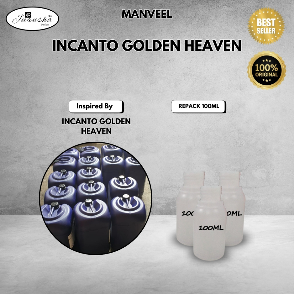 BIBIT PARFUM MURNI INCANTO GOLDEN HEAVEN (MANVEEL) 100ML REPACK