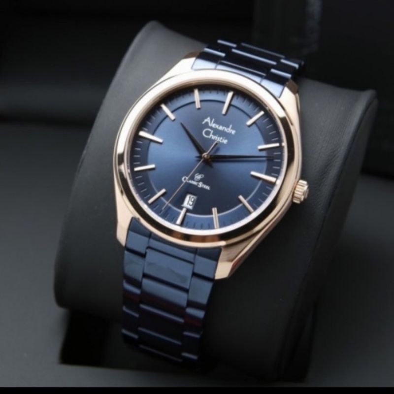 Alexandre Christie jam tangan pria AC 8654 original