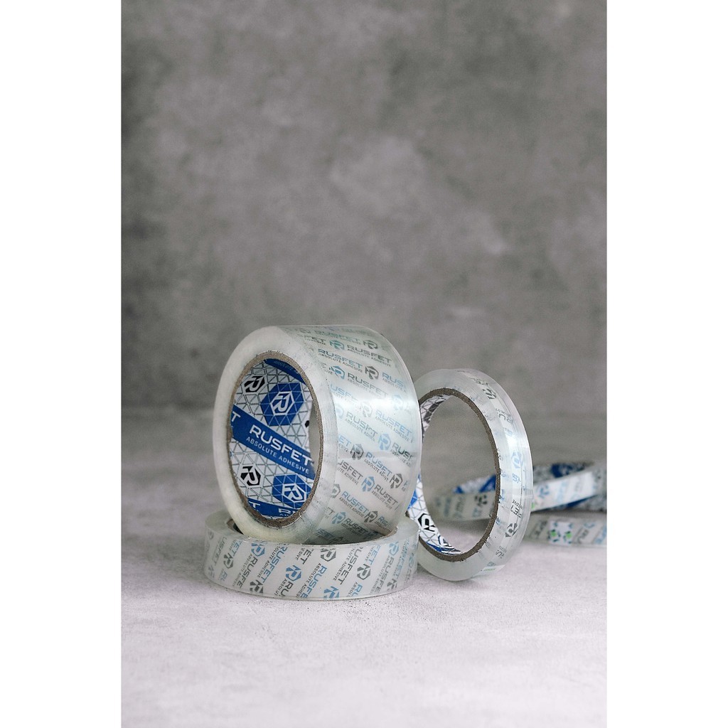

Lakban Bening - RUSFET 2 Inch (48mm) - Crystal Clear Super Lengket
