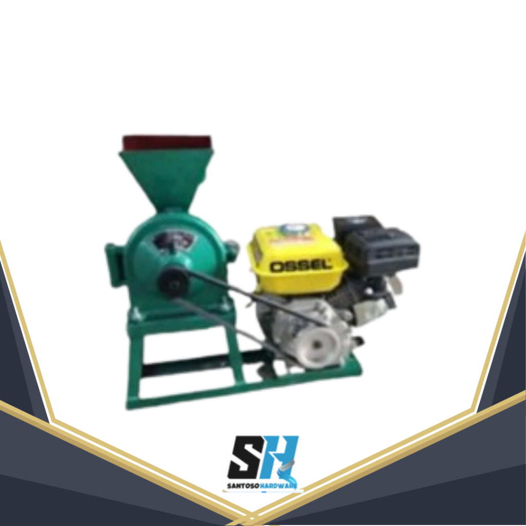 Paket Mesin Penepung Gilingan Tepung Disk Mill FFC 15 Ossel dan Penggerak Bensin Gasoline Engine GX 