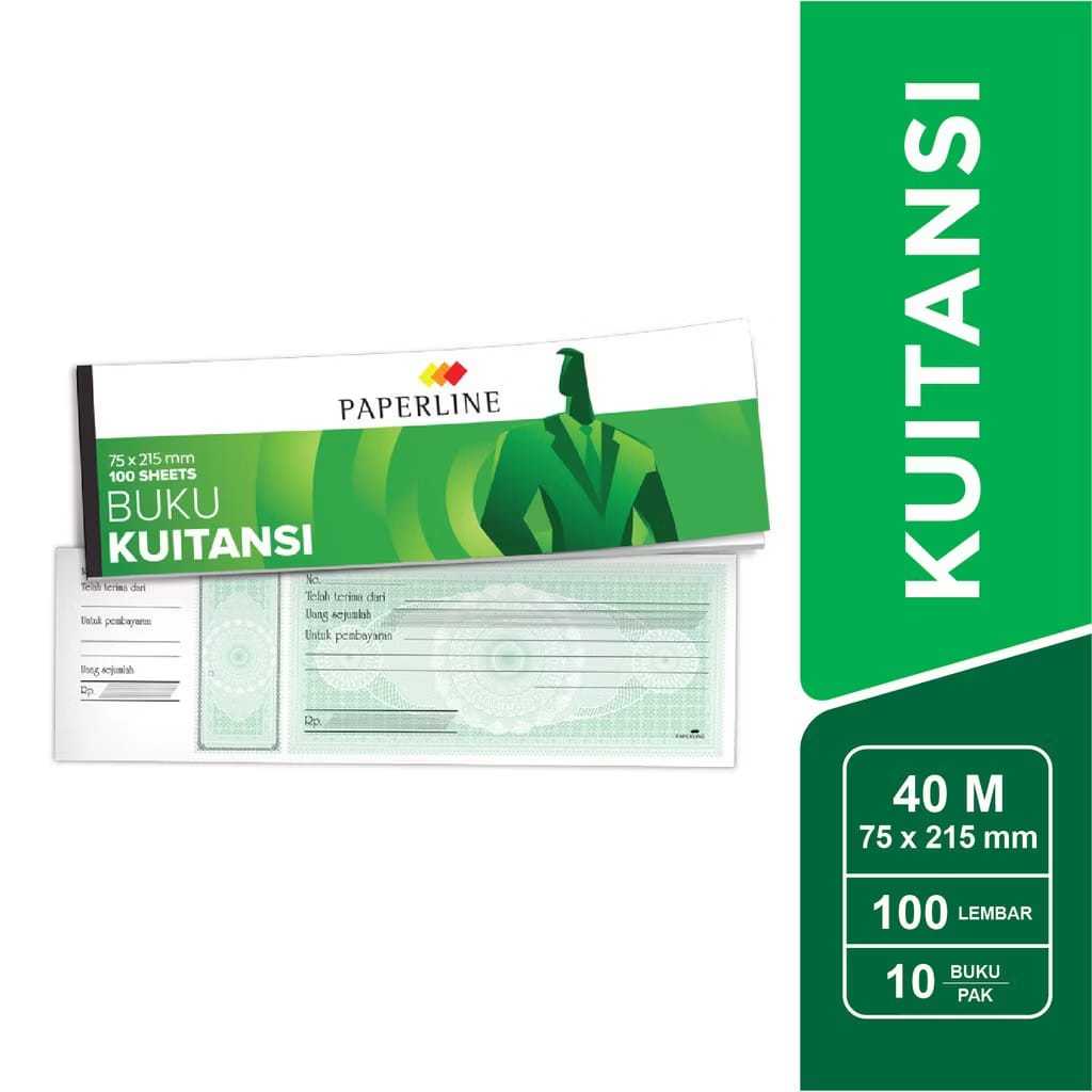 

Paperline Buku Kwitansi 75 x 215 mm 40lbr - PPL KT 40 M
