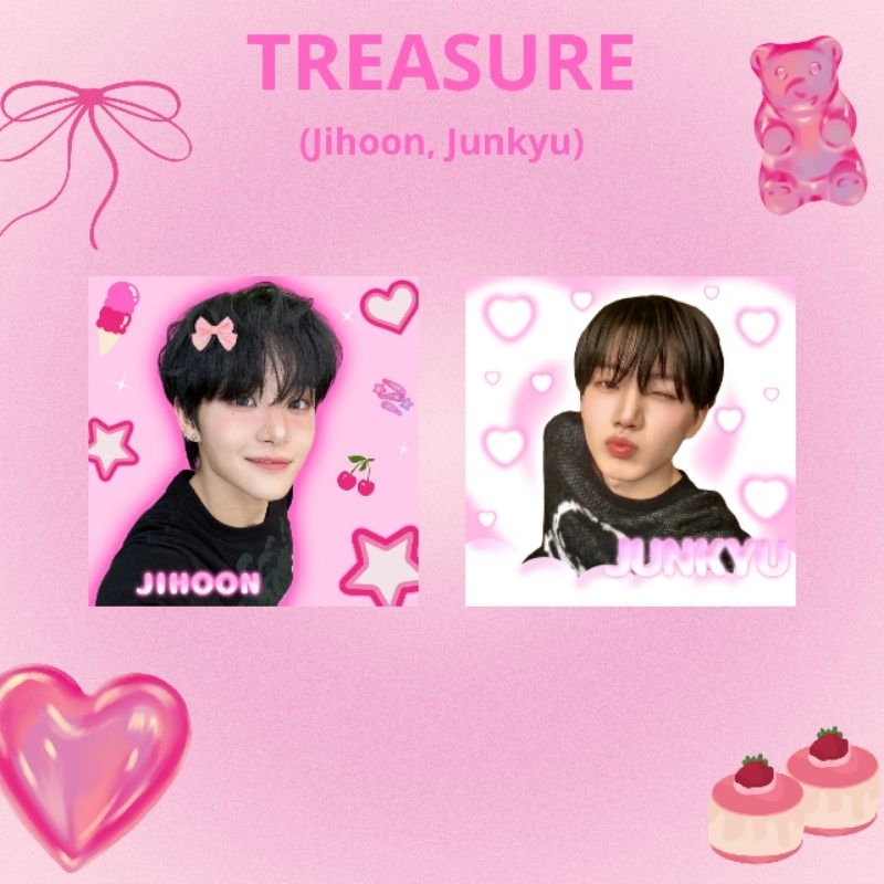 Stiker deco mail cute sellkor kpop freebies Treasure Jihoon Junkyu [isi 30]