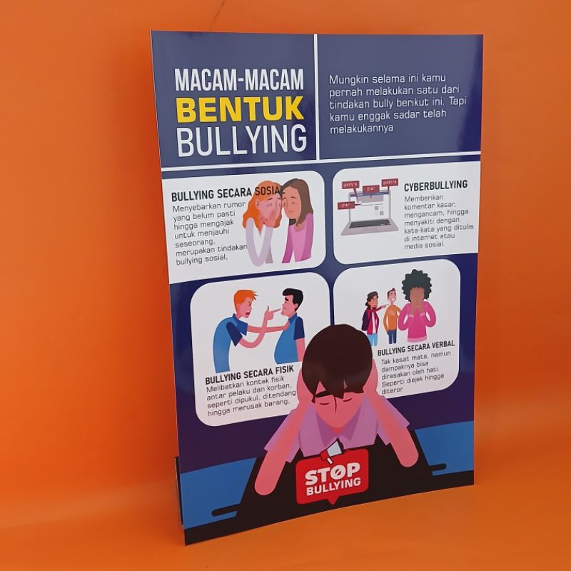 Poster Bentuk-bentuk Bullying - Poster Bullying - Poster Stop Bullying - Poster Sekolah