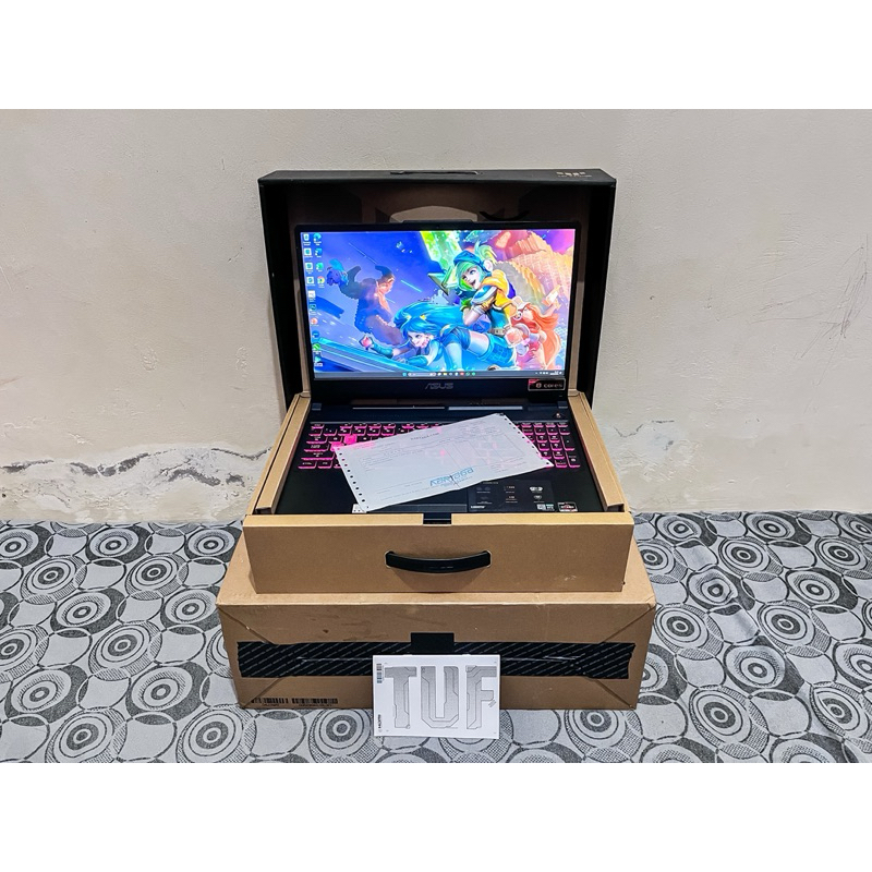 Laptop Second Gaming Editing Asus TUF A15 FA506IC AMD Ryzen 7 4800H Ram 8GB DDR4 SSD 512GB VGA NVIDI