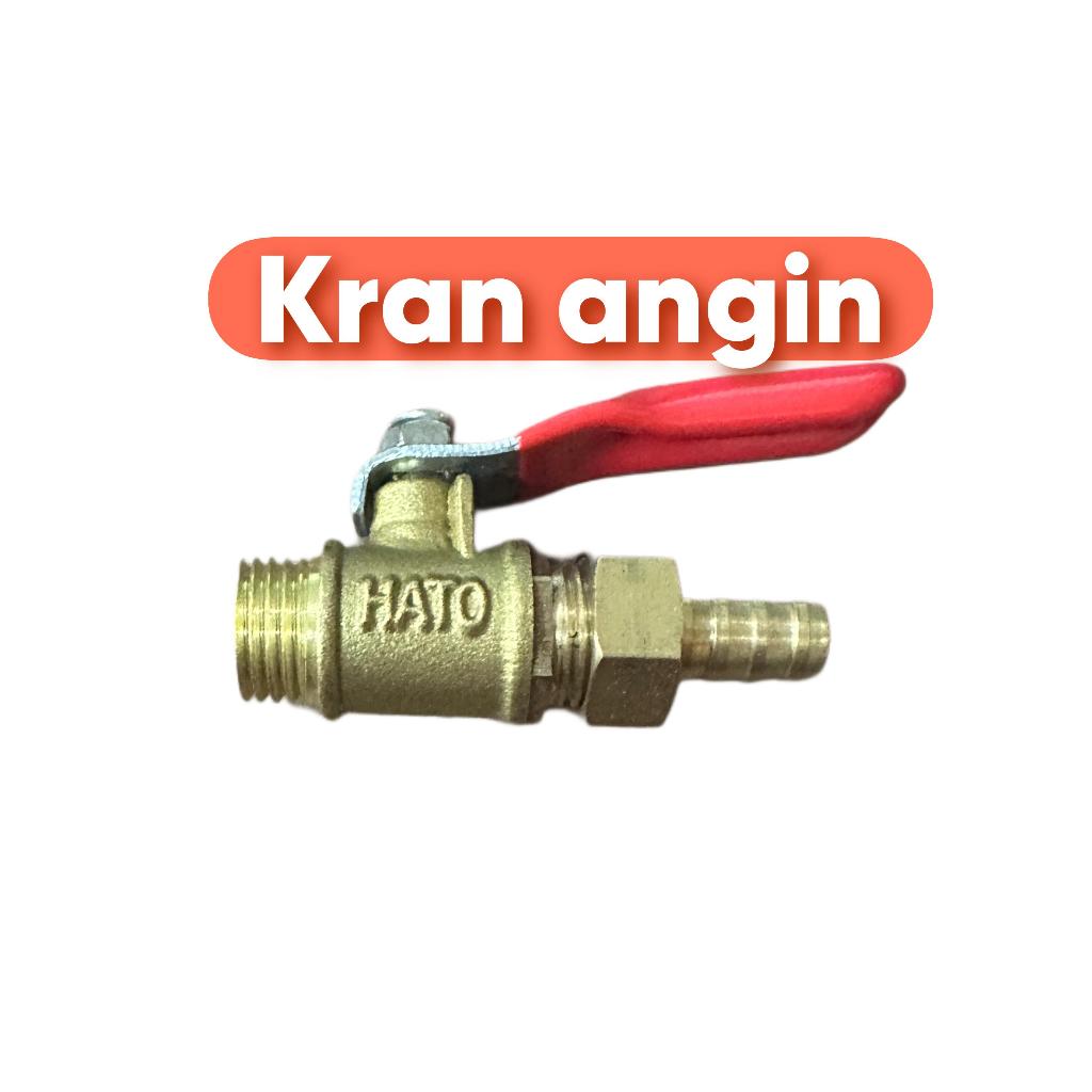 Kran angin kompresor hato kran 1/4'' kran hato keran
