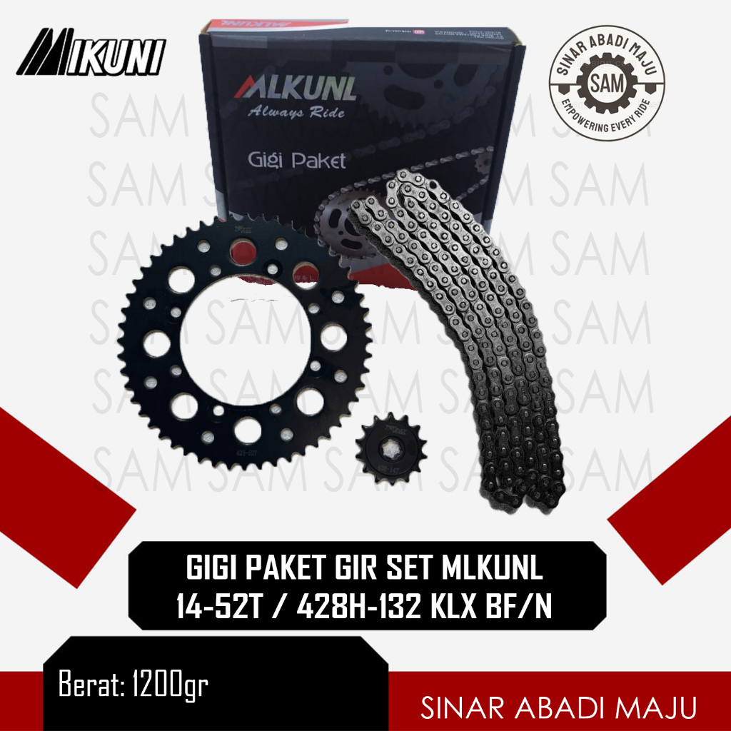 GIGI PAKET GIR SET MLKUNL 14-52T / 428H-132 KLX BF / N