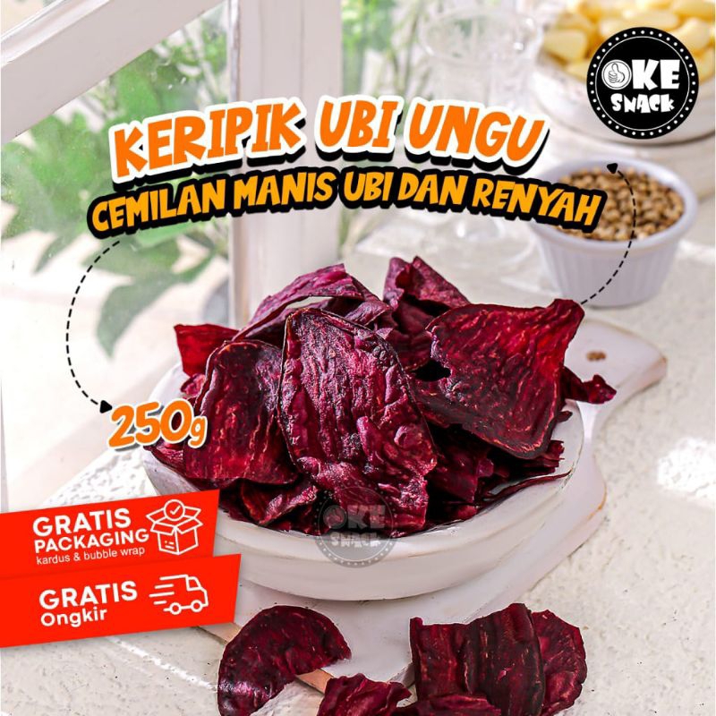 

500 GR - KERIPIK UBI UNGU DIJAMIN RENYAH