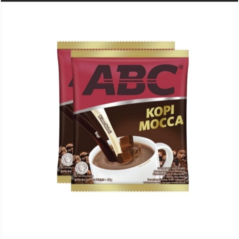 

kopi ABC mocca 27gr 1 renceng isi 10