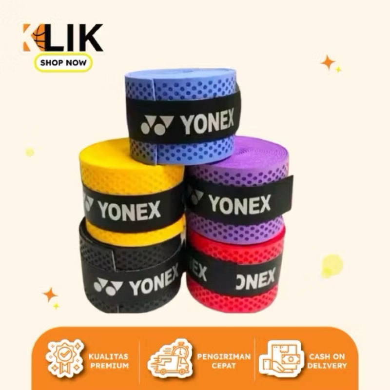 GRIP RAKET BADMINTON IMPORT KARET BULAT YONEX ISI 60