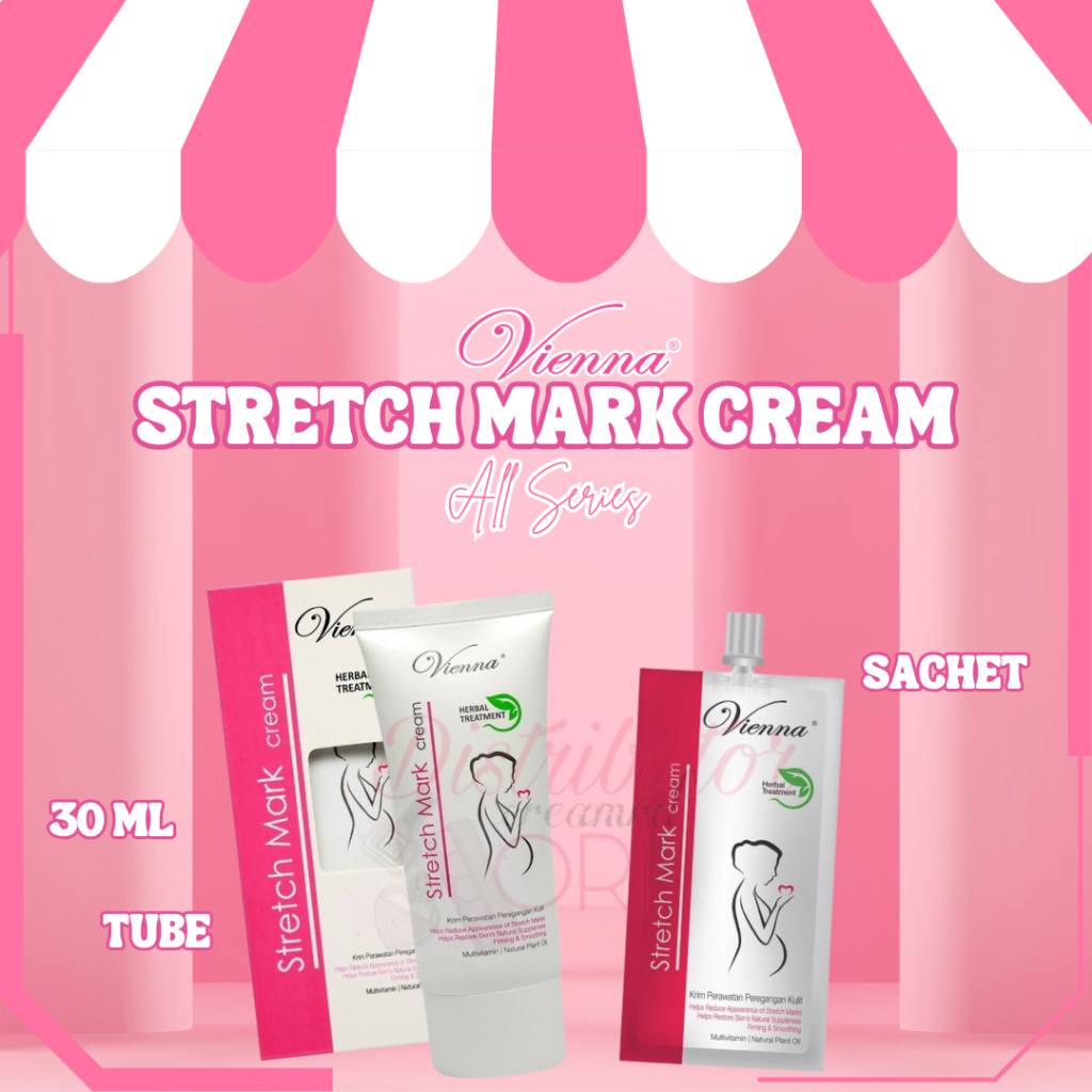 VIENNA Stretch Mark Cream 30ml - 80ml - Penghilang Kerutan