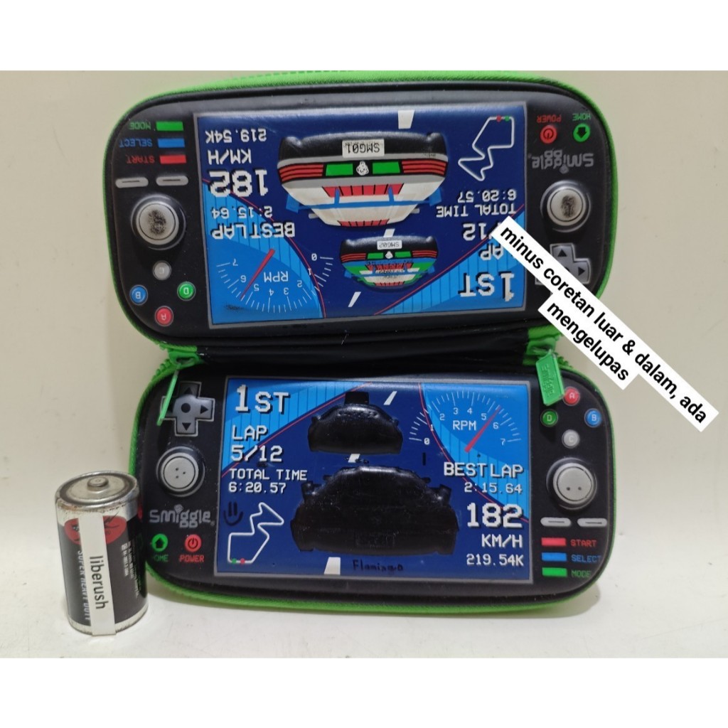

Smiggle hardtop pencil case speedometer race car kotak pensil anak minus