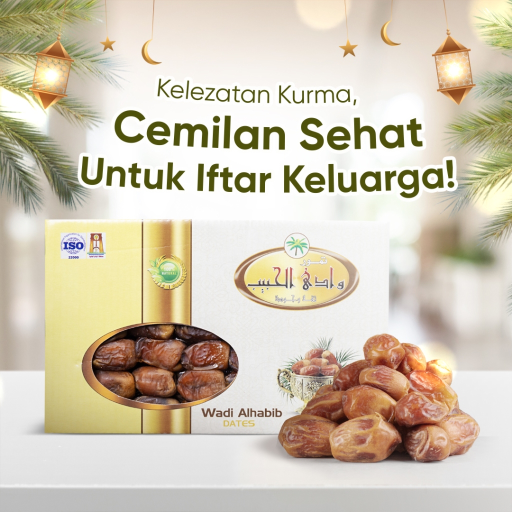 

Kurma Mesir Premium Wadi Al Habib Dates 1Kg