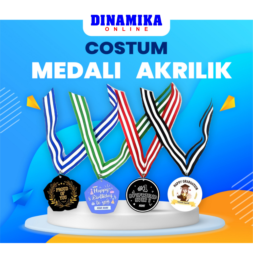 Medali Akrilik 1sisi/2 sisi, Medali Wisuda Kejuaraan Olimpiade Hadiah Perlombaan