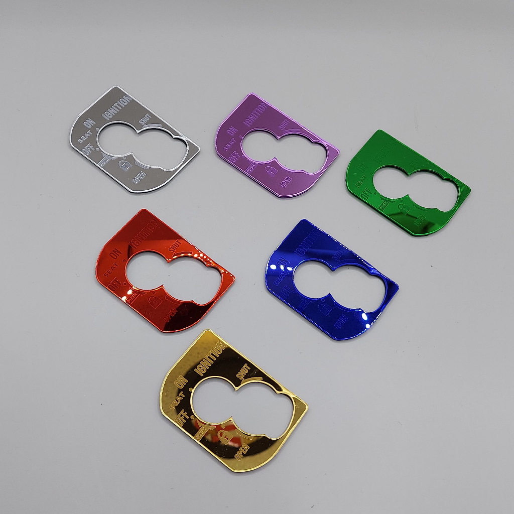 Emblem kunci akrilik Vario 110 injeksi Garnis panel kontak Vario Agnes