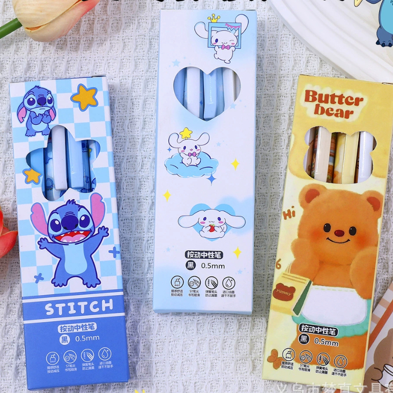 

PULPEN BUTTERBEAR ISI 4 / PULPEN STITCH ISI 4 / PULPEN CINNAMOROLL ISI 4 / PULPEN SET ISI 4