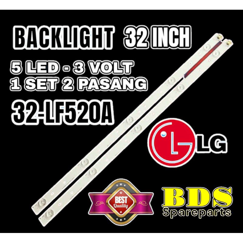 BACKLIGHT TV LED LG 32 INC 32LF520A LAMPU BL LG 32LF520 32LF