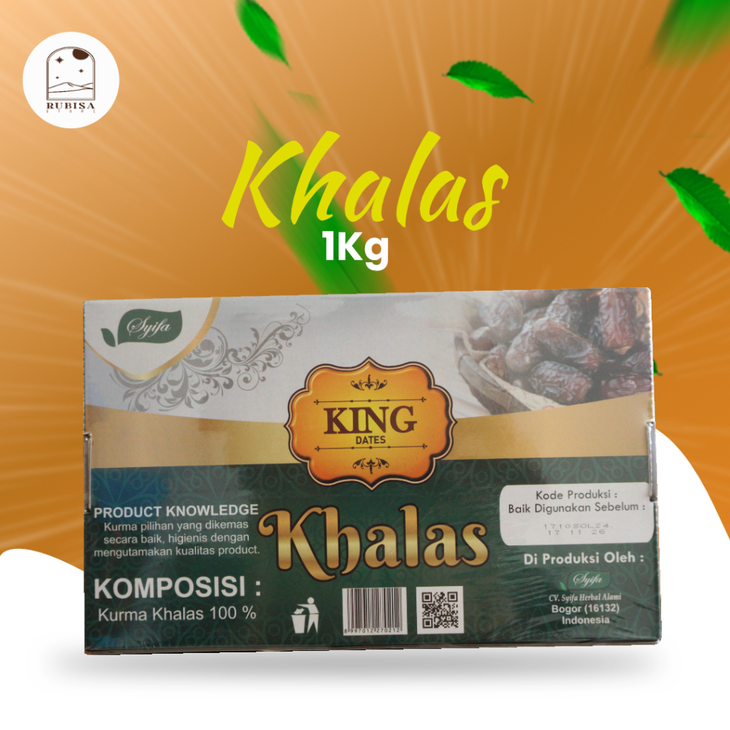 

Kurma Khalas King Dates 1kg