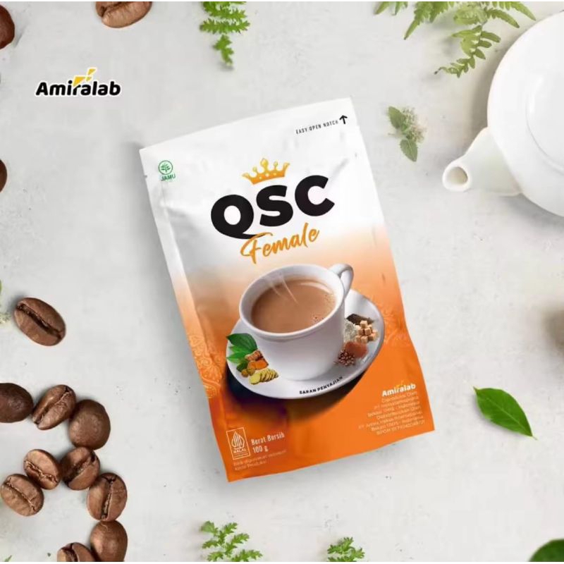 

QSC FEMALE KOPI HERBAL ORIGINAL ISI 100gram HALAL