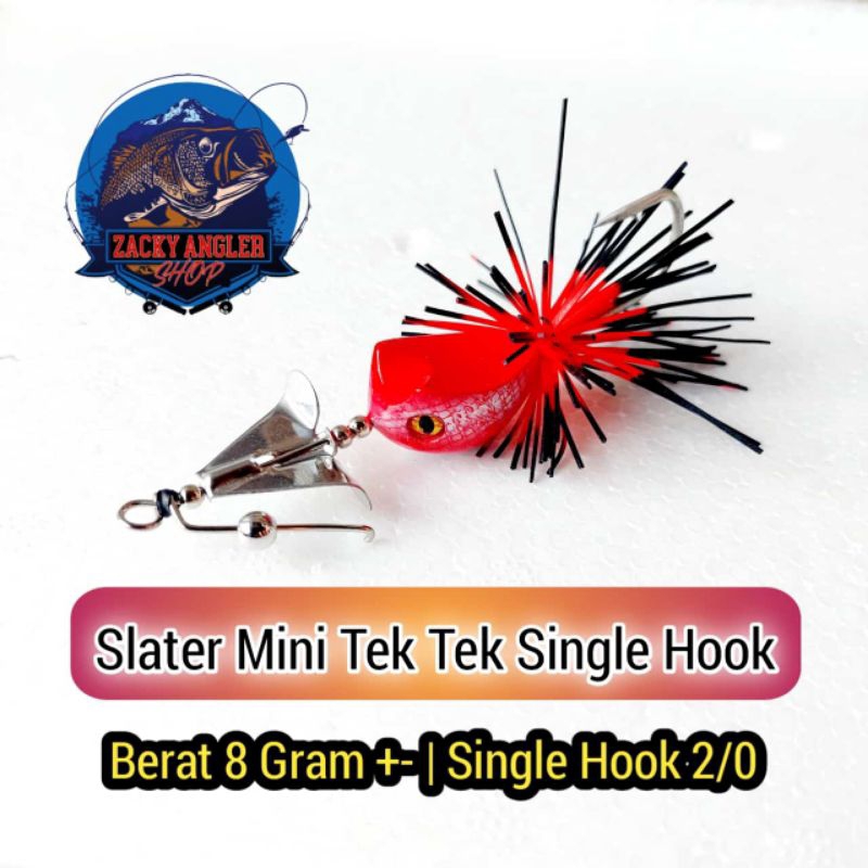 Slater Mini Single Hook Umpan Casting Gabus