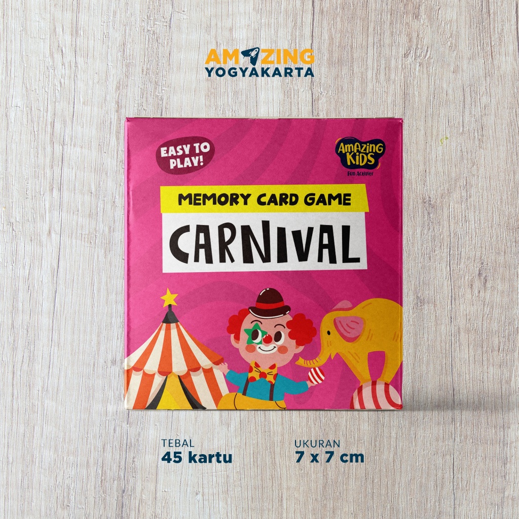 Flashcard Edukasi Anak - Memory Card Game Carnival