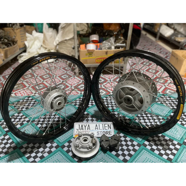Paket Velg Takasago Excel Asia KW Set Bahan Velg Almunium Double Disk Ukuran 160/185 Motor CBR150 Ne