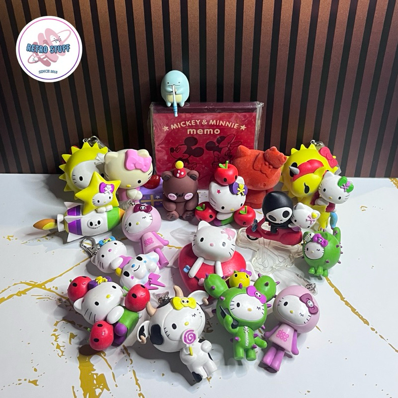 Figure Keychain Hello Kitty X Tokidoki Lucu