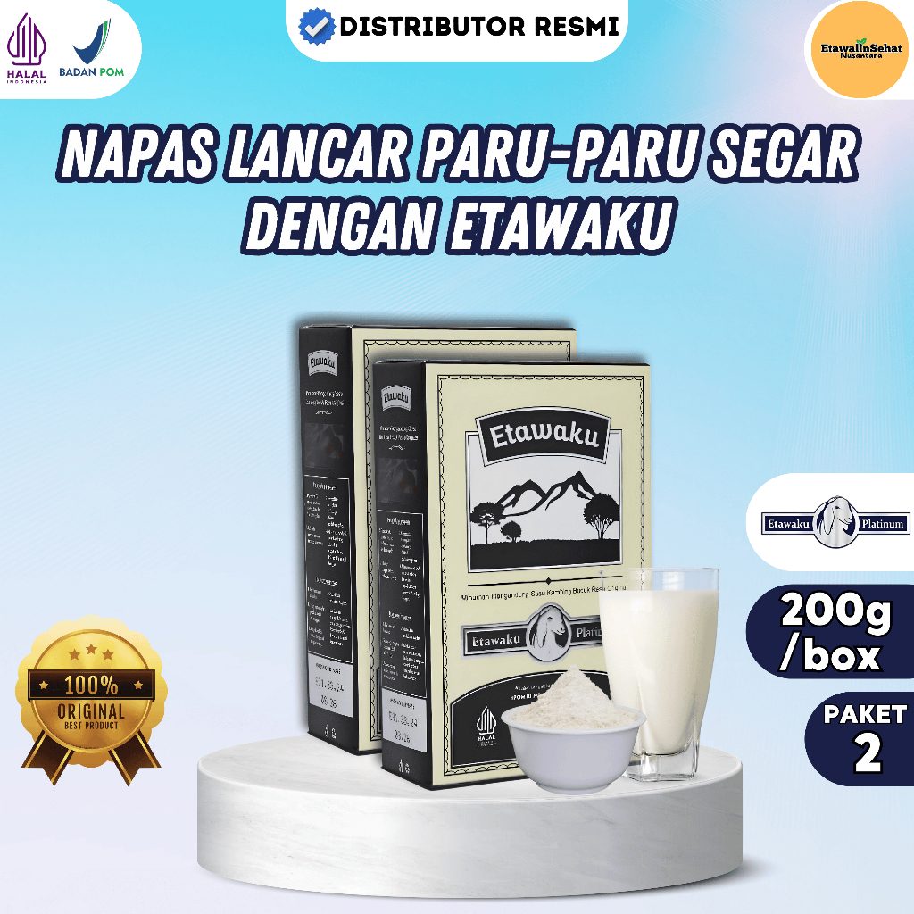

ETAWAKU 2 BOX MURAH - Susu Kambing Etawa Bantu Aasi Permasalahan Pernafasan dan Penyakit Lainnya