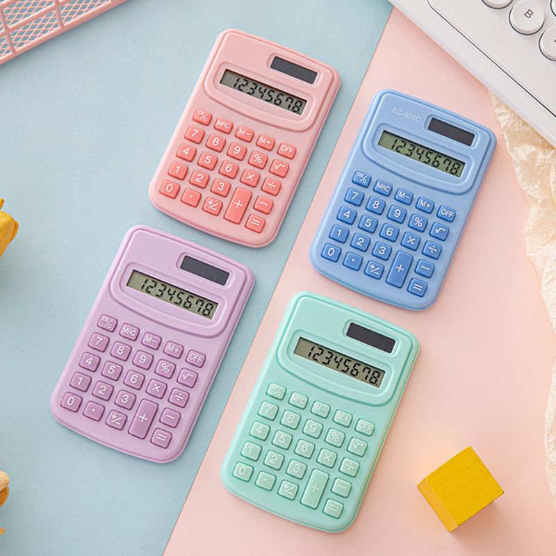 

Kalkulator Mini 8 Digit Bisa Masuk Kantong Saku / Calculator Mini Pocket Sized 8 Digit Warna Lucu