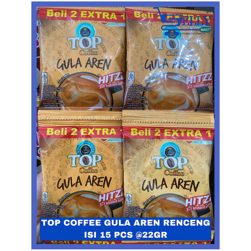

TOP COFFEE GULA AREN RENCENGAN ISI 15 PCS @22GR
