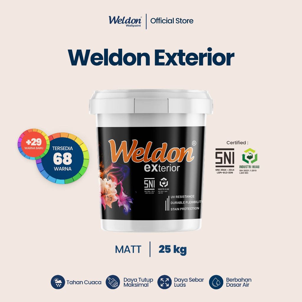 Weldon Exterior - Cat Tembok Exterior (25kg)
