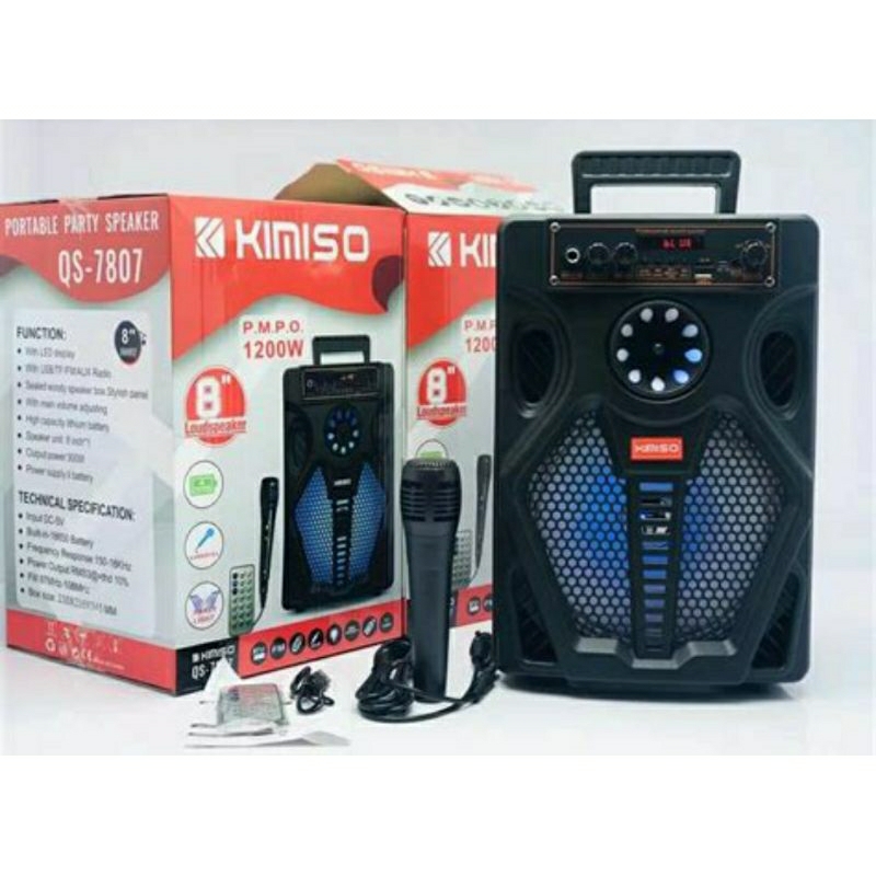 Speaker Kimiso QS 7807 Bluetooth Mic Wireless