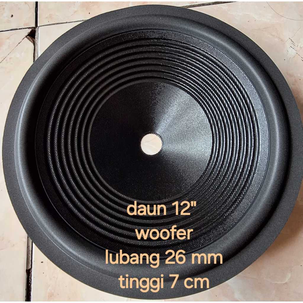 Daun speaker kertas speaker 12inc woofer Lubang 26mm