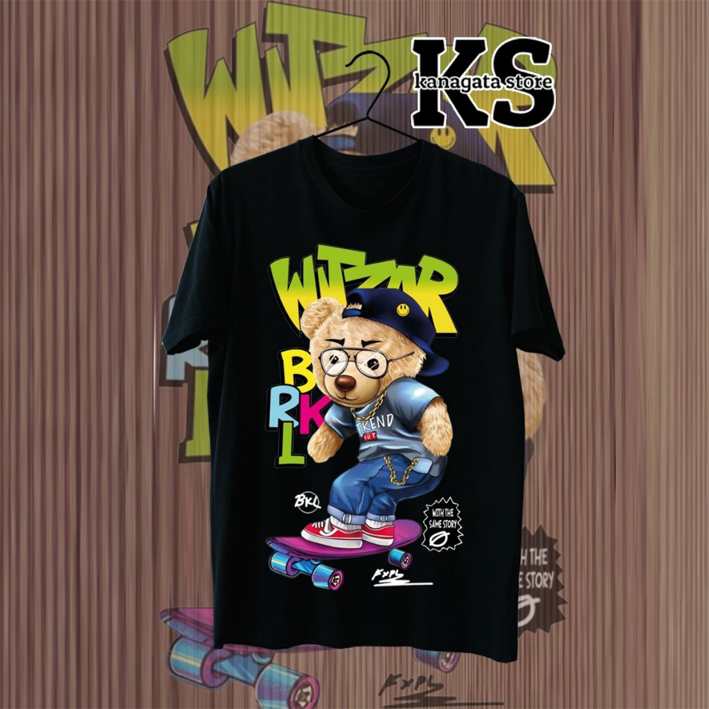 KANAGATA BAJU KAOS DISTRO PREMIUM BEAR OVERSIZE T-SHIRT UNISEX BEAR COLLECTION