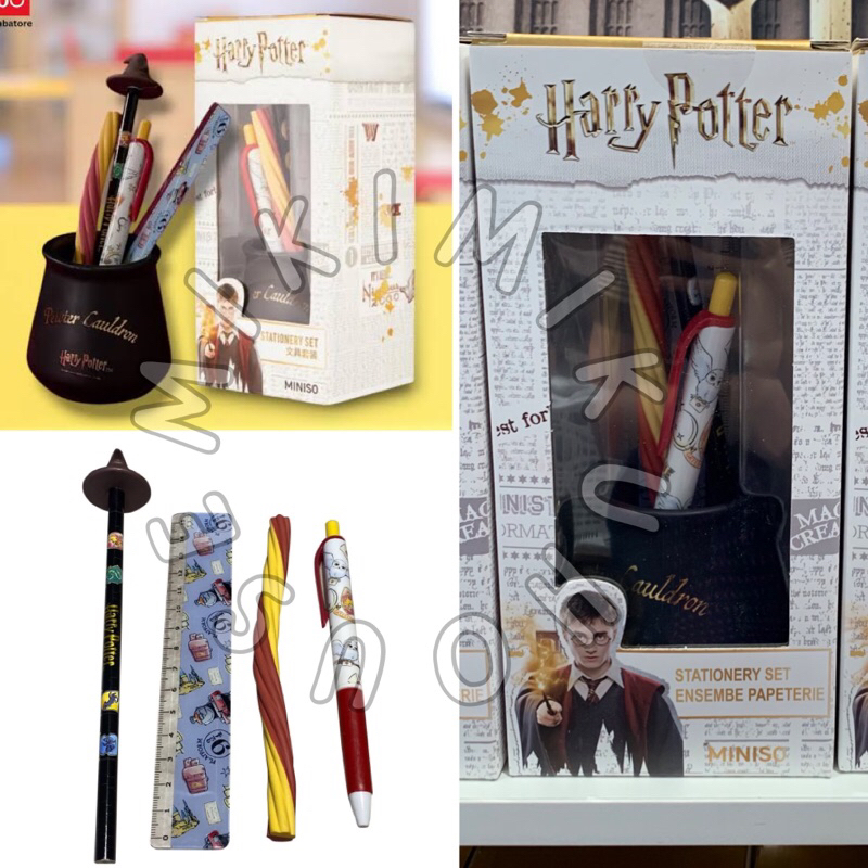 

MINISO x HARRY POTTER STATIONERY SET CAULDRON PEN PENSIL PENGGARIS PENGHAPUS SORTING HAT ALAT TULIS HARRY POTTER MINISO RAVENCLAW SLYTHERIN HUFFLEPUFF HOGWARTS