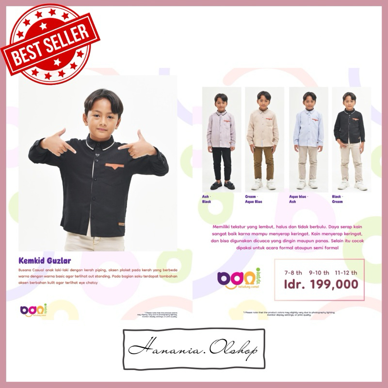 DISKON RABBANI - Kemkid guzlar Rabbani | baju koko anak | koko anak rabbani | baju koko