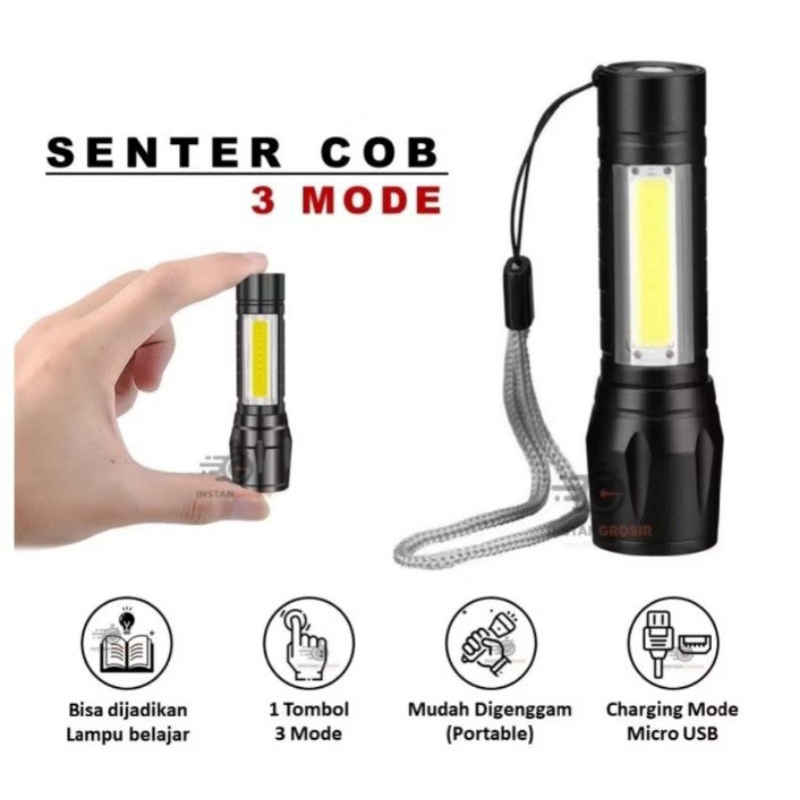 Lampu senter mini swat police led