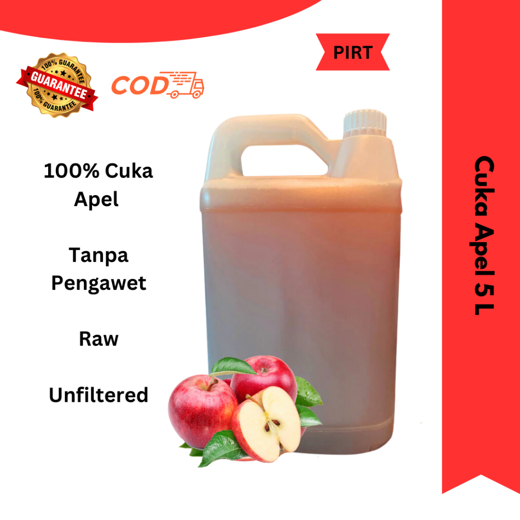 

Cuka Apel Original With Mother Original 5 Liter