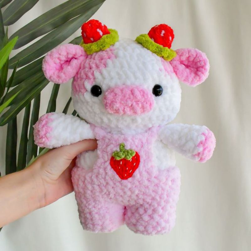 amigurumi sapi boneka sapi cow lucu