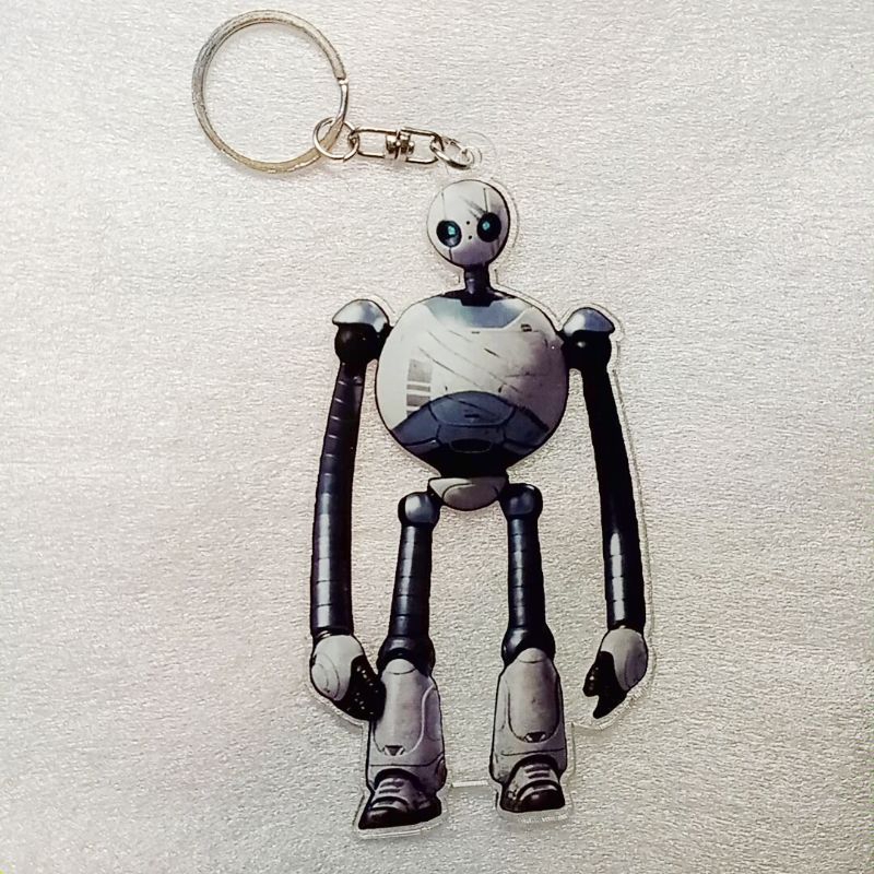 BIG size - Ganci Roz The Wild Robot / keychain gantungan kunci Roz The wild robot