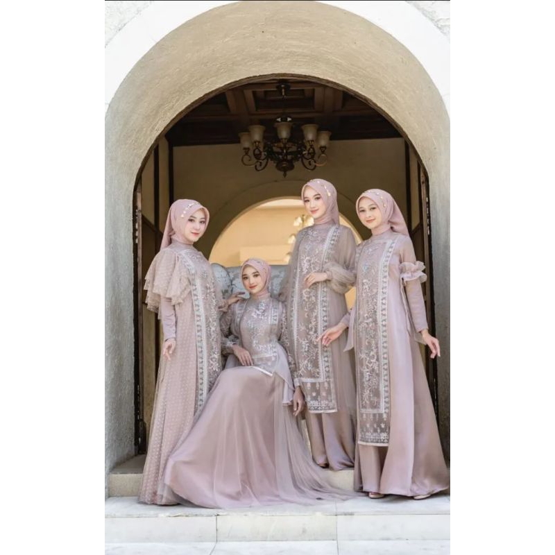 Kain Organza Bodir / Tile Organza Motif Etnik Timbul / Kebaya Organza / Bridesmaid Organza