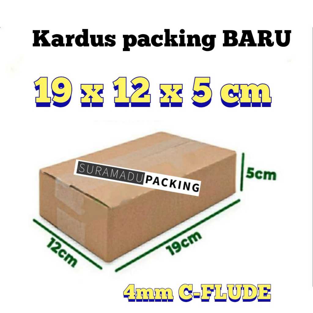 

Kardus box karton packing 19x12x5 cm Packing Polos dan Tebal 4mm C FLUDE