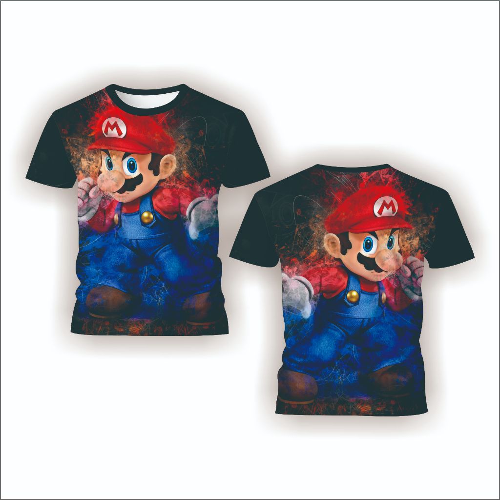 Baju Kaos Anak Super Mario Bross