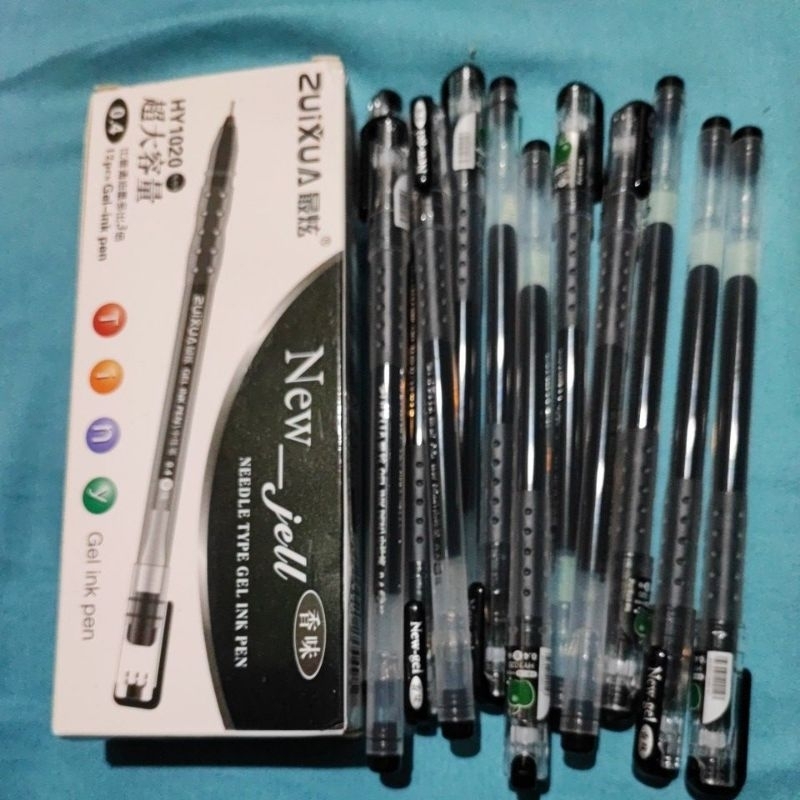 

ZUIXUA NEW JELL GEL INK PEN 0.4MM HITAM 12 PCS HY 1020 BLACK