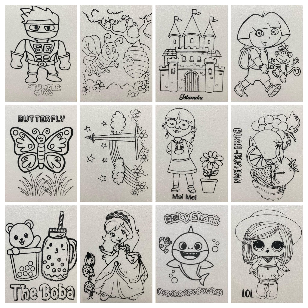 

GROSIR STYROFOAM LUKIS SATUAN/ MEWARNAI GABUS