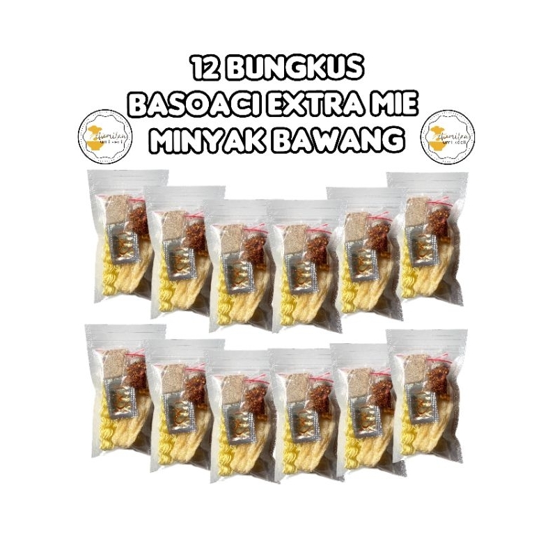 

12 BUNGKUS BASO ACI EXTRA MIE MINYAK BAWANG