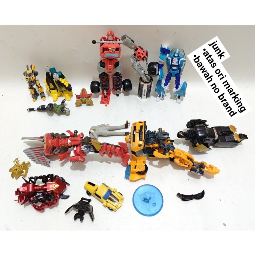 Set junk transformers bumblebee , robots in disguise rid blurr bumblebee , transformers construct a 