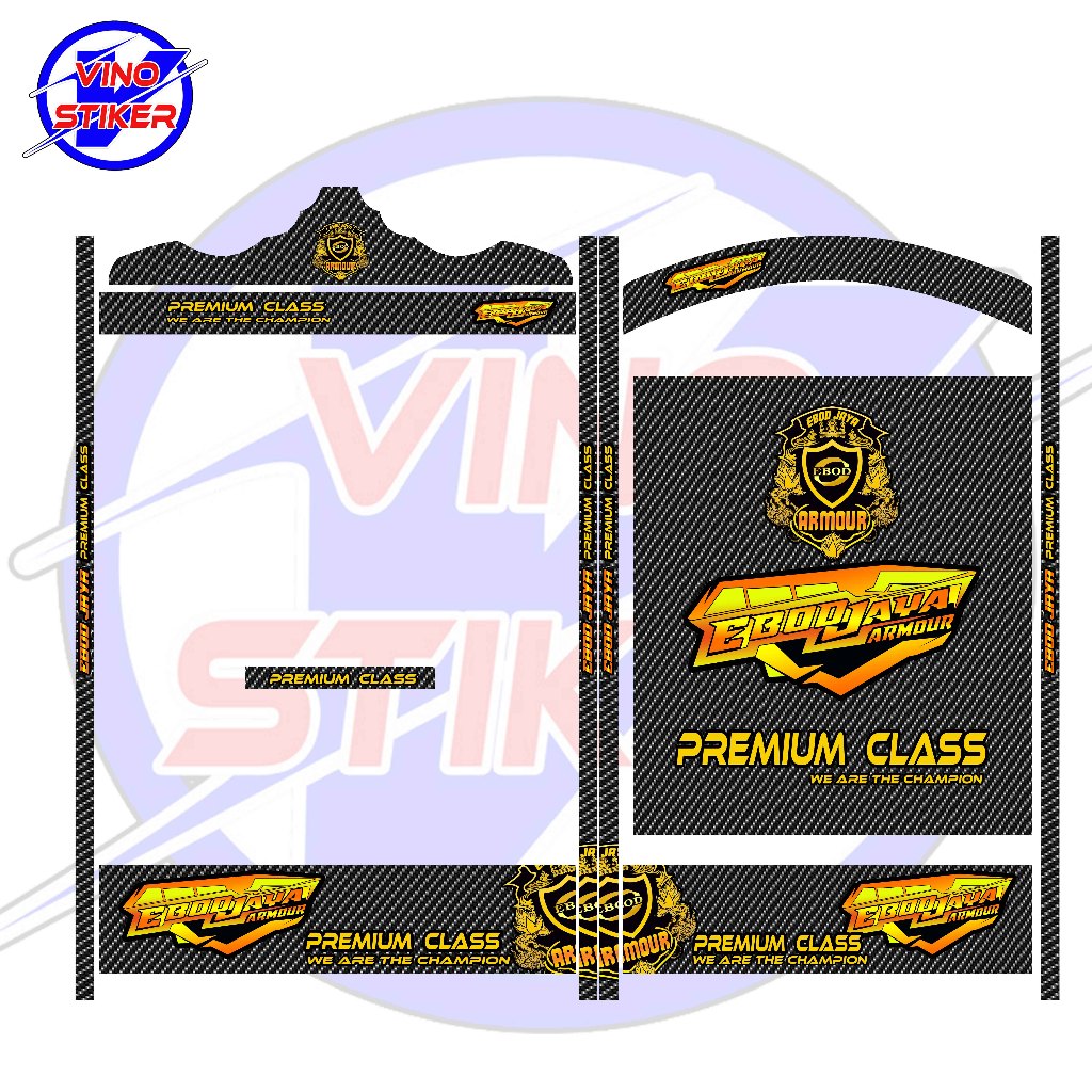 STIKER DECAL EBOD JAYA KARBON STIKER DECAL SANGKAR BURUNG EBOD JAYA KARBON ARMOUR